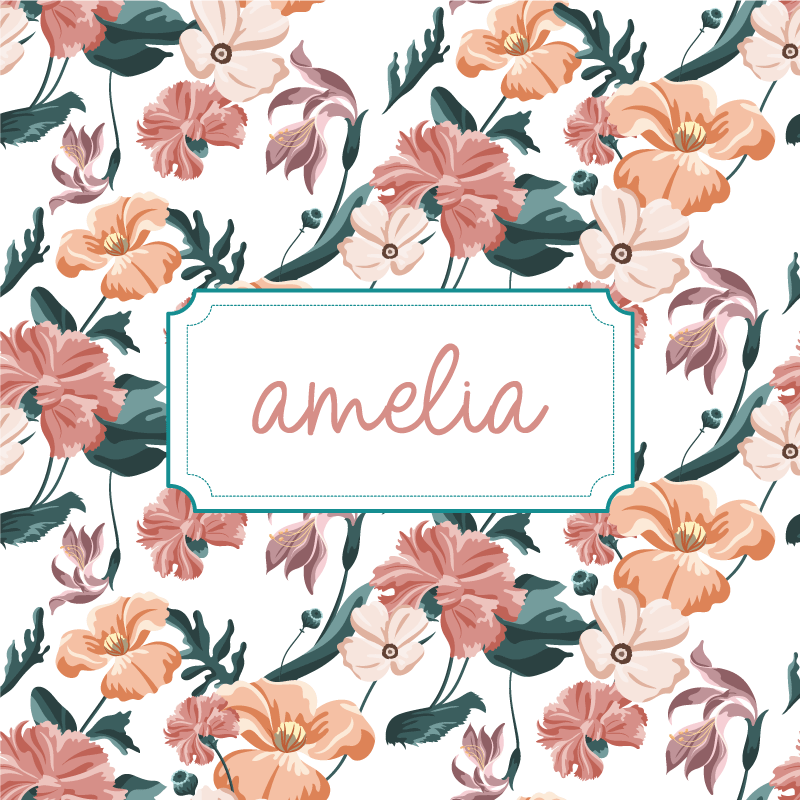 Customisable poster customized botanical design - TenStickers