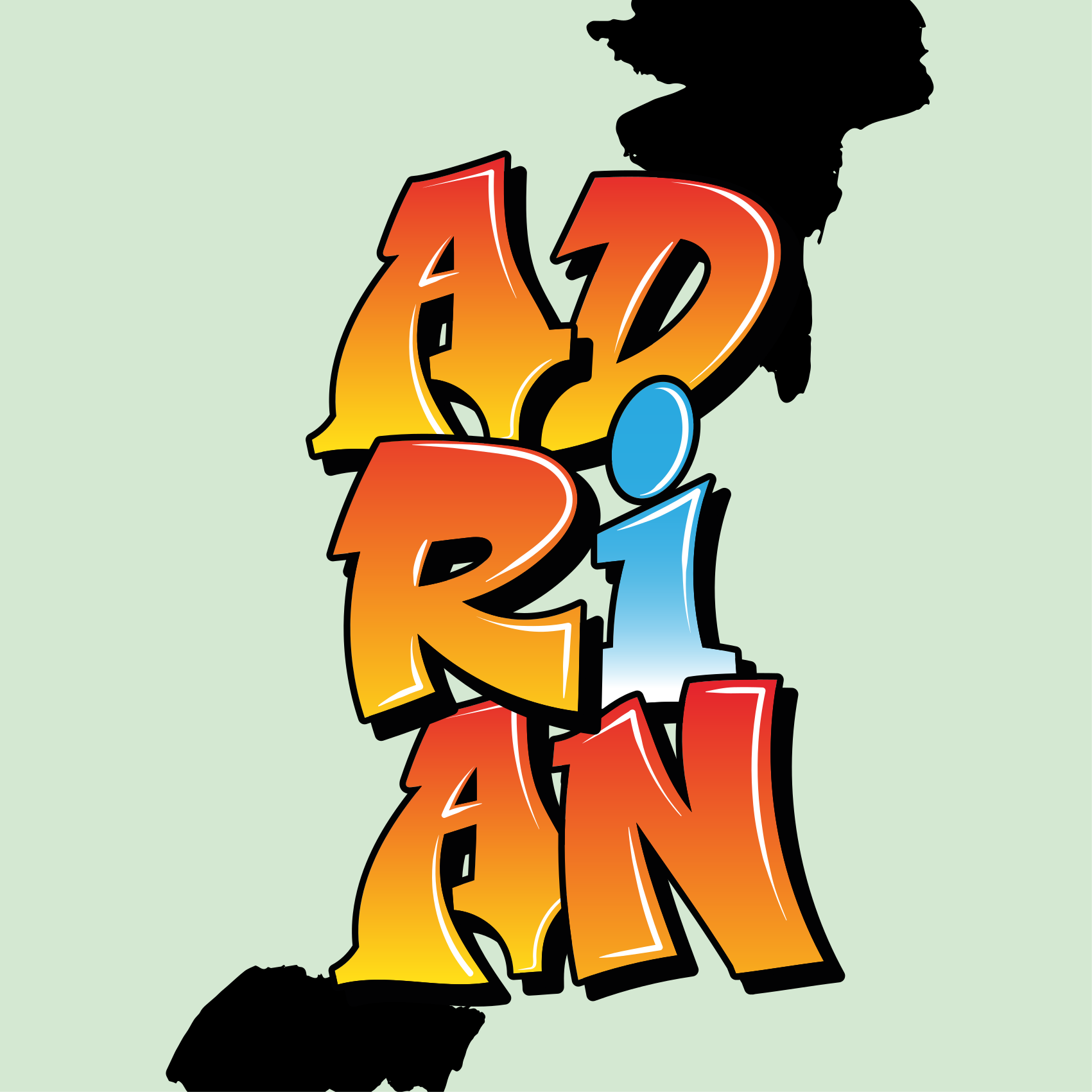Customisable poster for vibrant name art - TenStickers