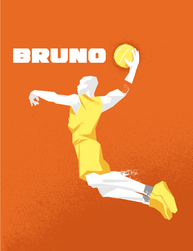 Basketball poster personalized with your name - TenStickers