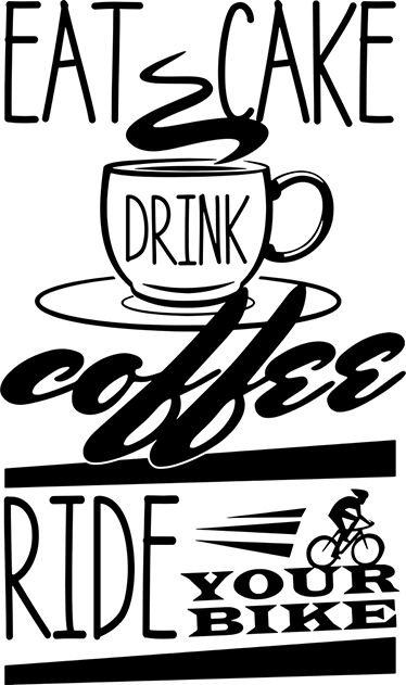 Cycling poster coffee and cycling decor - TenStickers