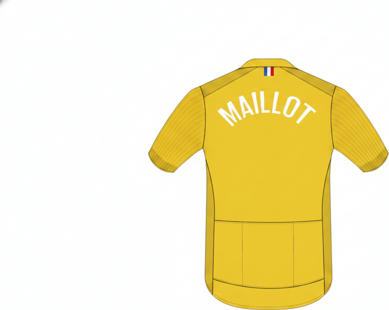 Cycling poster yellow jersey - TenStickers