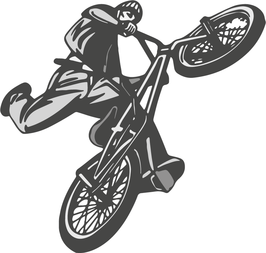 Cycling poster for youth room bmx decor - TenStickers