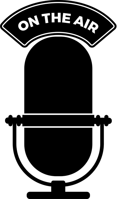 Vintage poster on air radio wall art - TenStickers