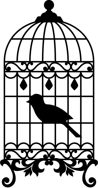 Vintage poster vintage birdcage wall decal - TenStickers