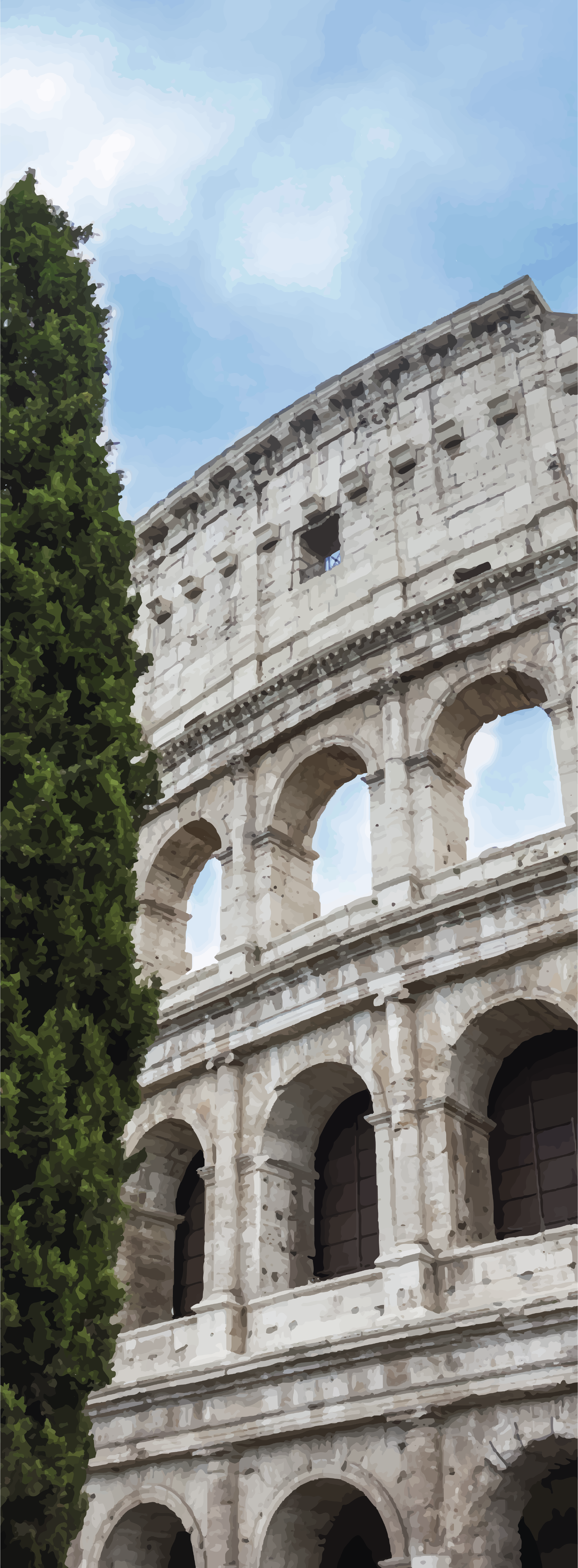 Landscape poster of rome - colosseum - TenStickers