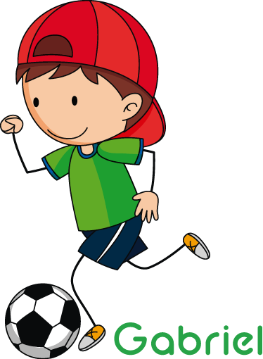 Football poster customizable child soccer ball - TenStickers