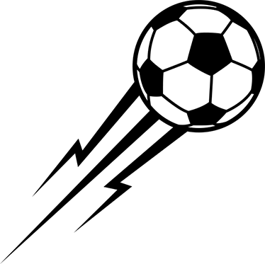 Football poster lightning ball vinyl decor - TenStickers