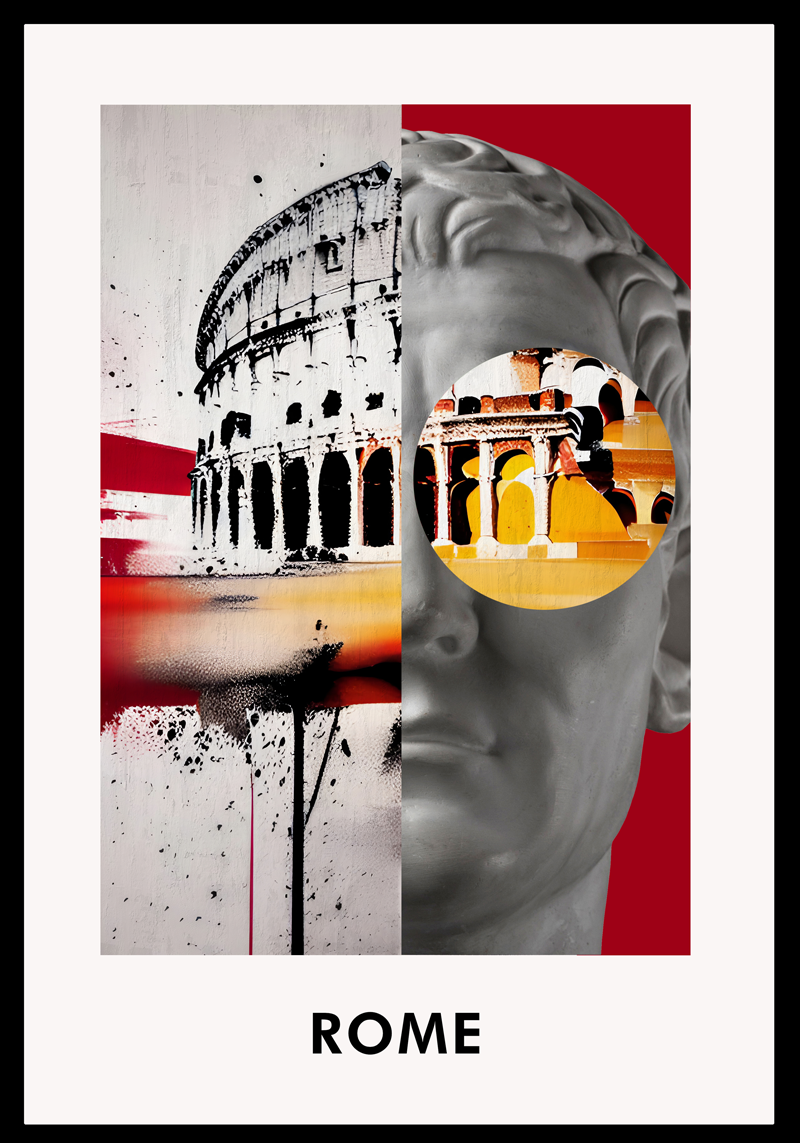 Rome College living room poster - TenStickers