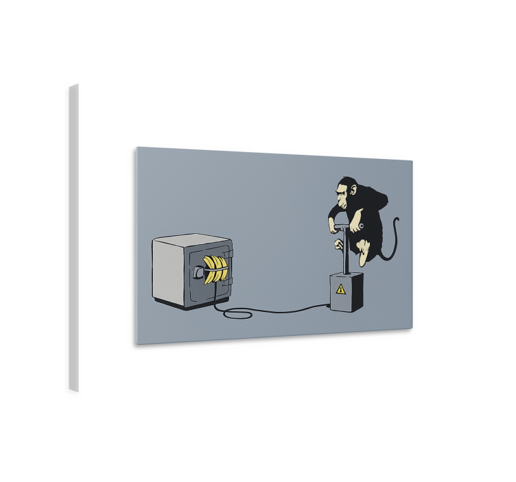 Monkey detonator canvas art - TenStickers