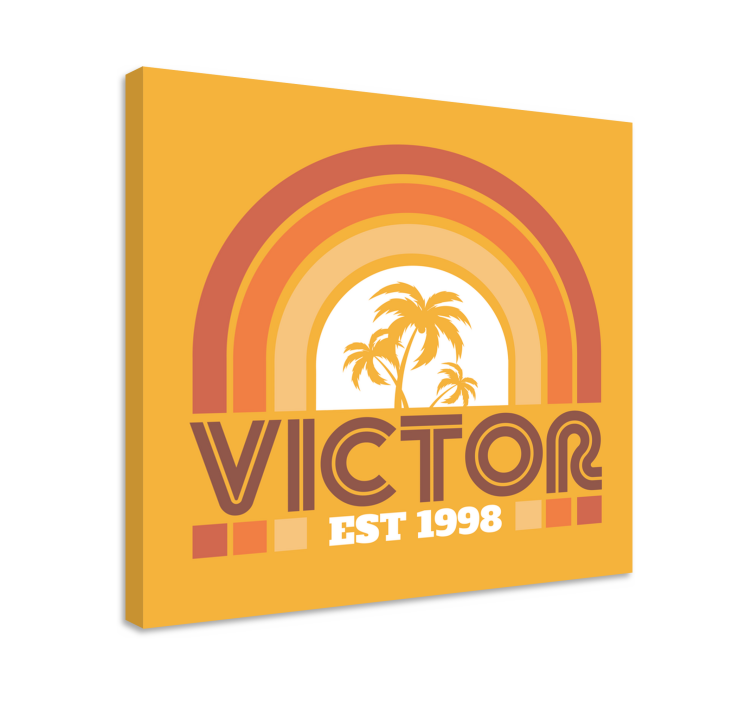 Customised Palm Retro  vintage wall prints - TenStickers