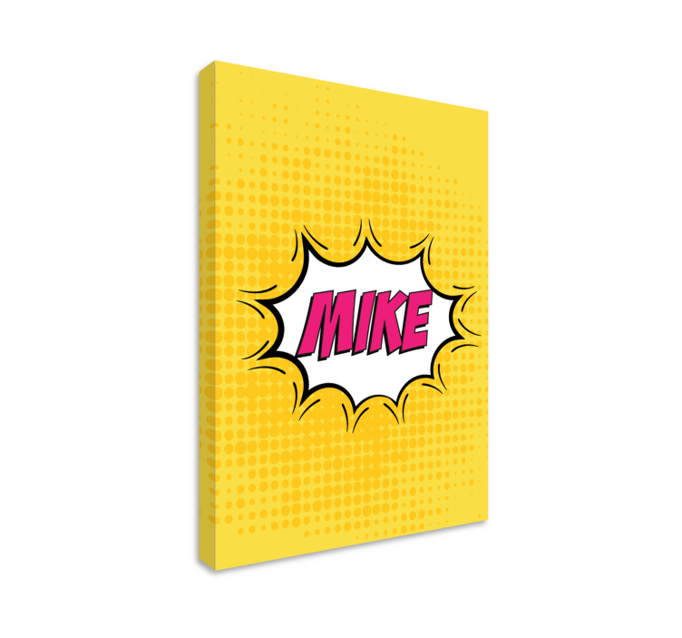 comic book name personalised canvas - TenStickers