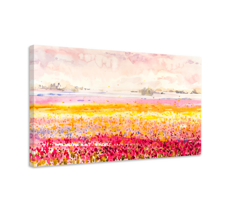 Modern colorful landscape modern canvas art - TenStickers