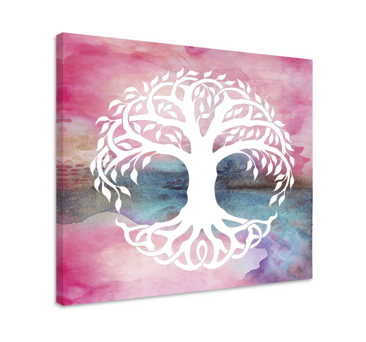 Tree canvas wall art essence of life's trees - TenStickers