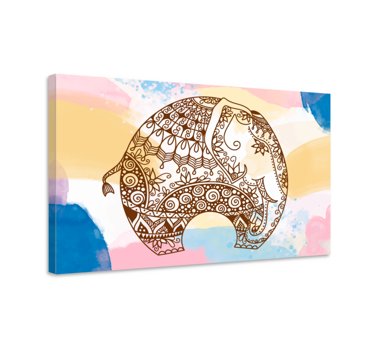 Elephant wallart decorative elephant illustration - TenStickers