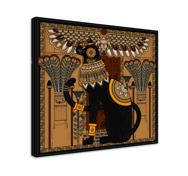 Egyptian Cat canvas print - TenStickers