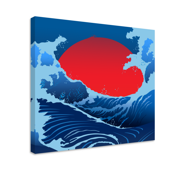 Ocean sunrise landscape canvas - TenStickers