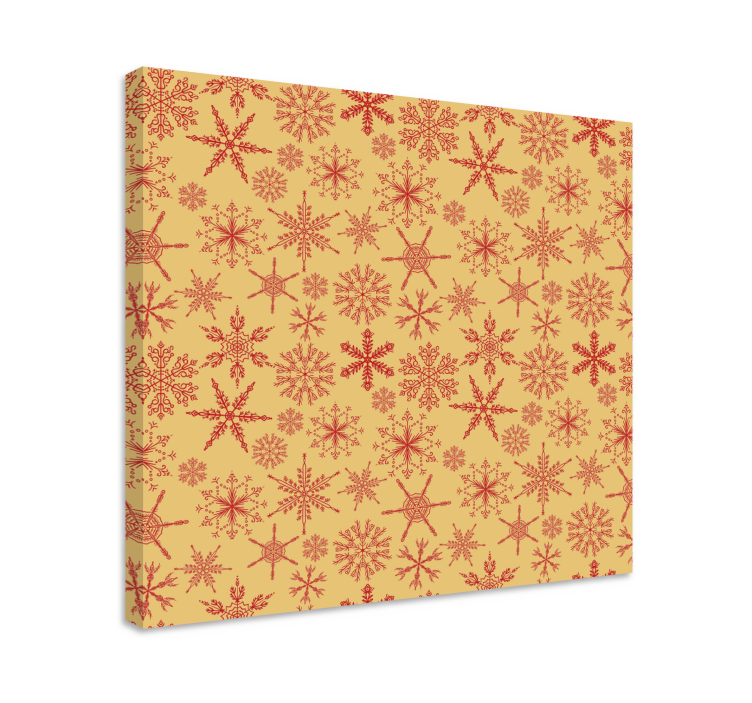 Landscape canvas snowflake design - TenStickers