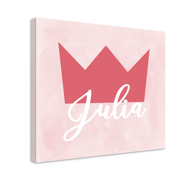 World map wall art crown personalisation julia - TenStickers