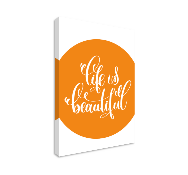 Quote canvas for uplifting life affirmation - TenStickers