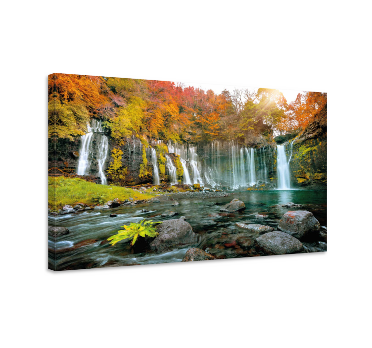 Waterfall for living room landscape canvas - TenStickers
