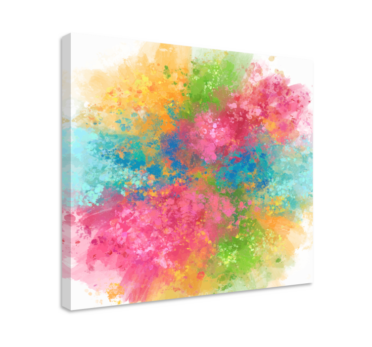 Abstract wall art 1 vibrant color explosion - TenStickers