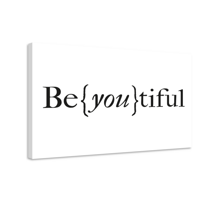 You are so beyoutiful motivational canvas - TenStickers
