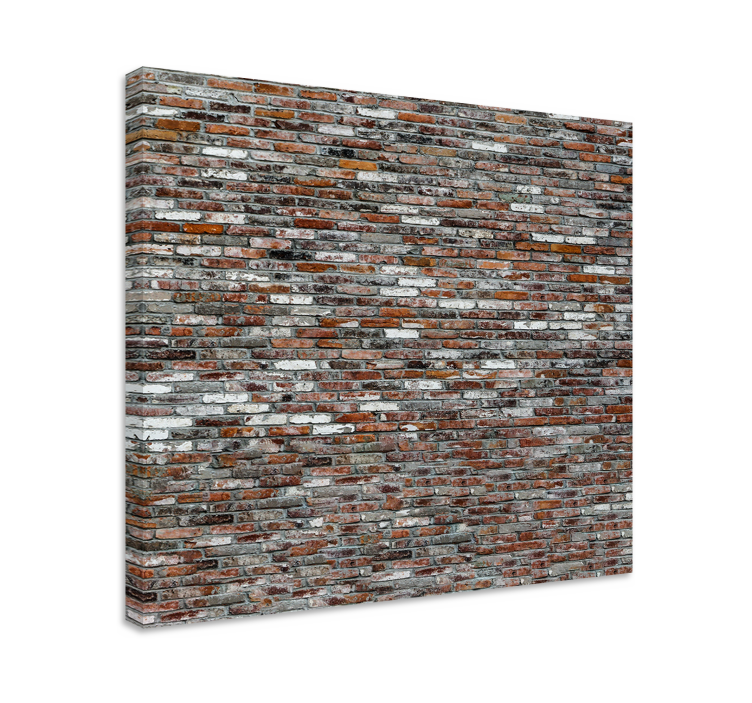 Brick pattern  rustic canvas art - TenStickers