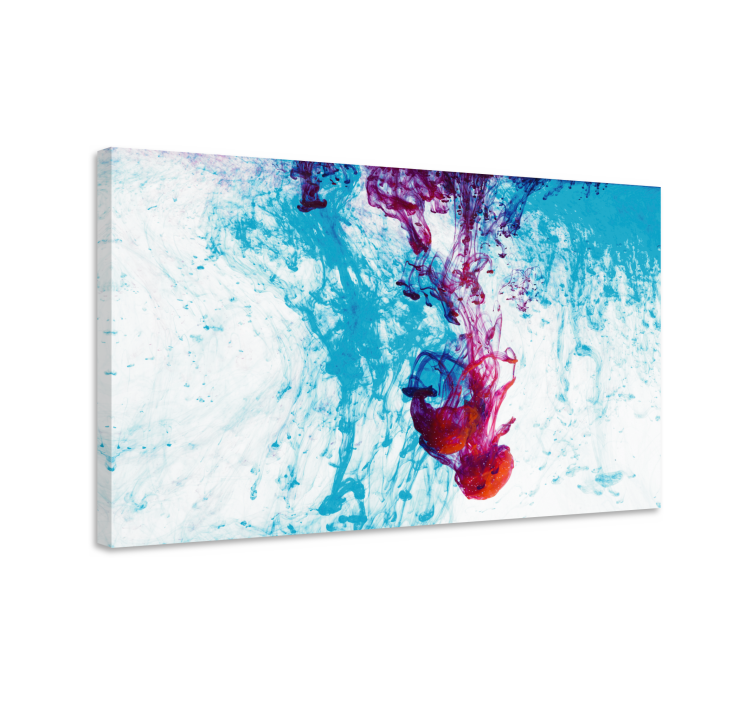 Abstract wall art 1 colorful flow of hues - TenStickers