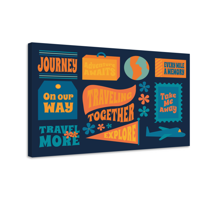 Quote canvas for our journey together - TenStickers