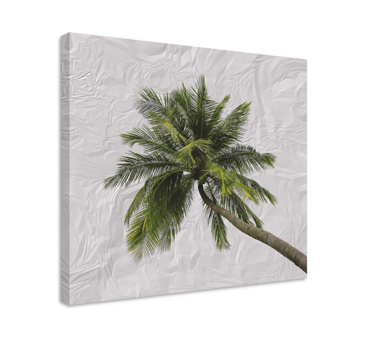 Flowers canvas tall palm leaf - TenStickers