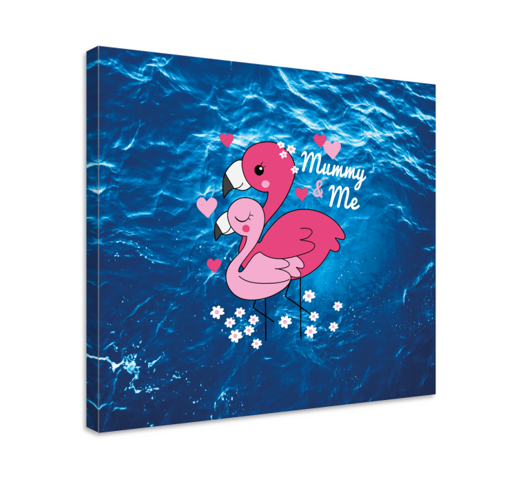 Love birds animal canvas wall art - TenStickers