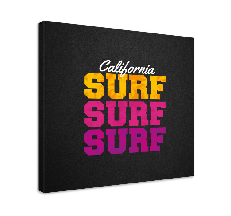 Sports canvas art in california surf style - TenStickers