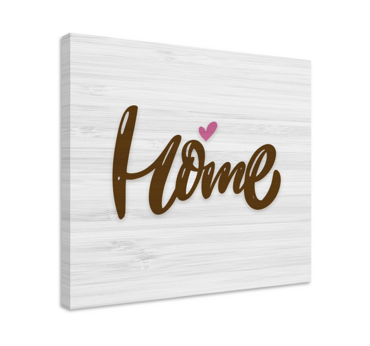 Quote canvas home love symbol - TenStickers