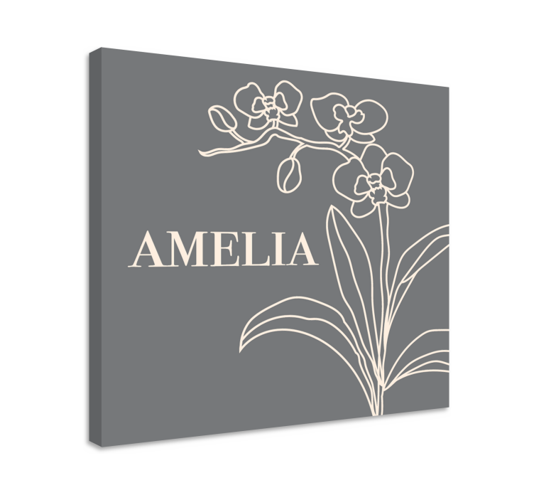 Flowers canvas with chic floral design - TenStickers