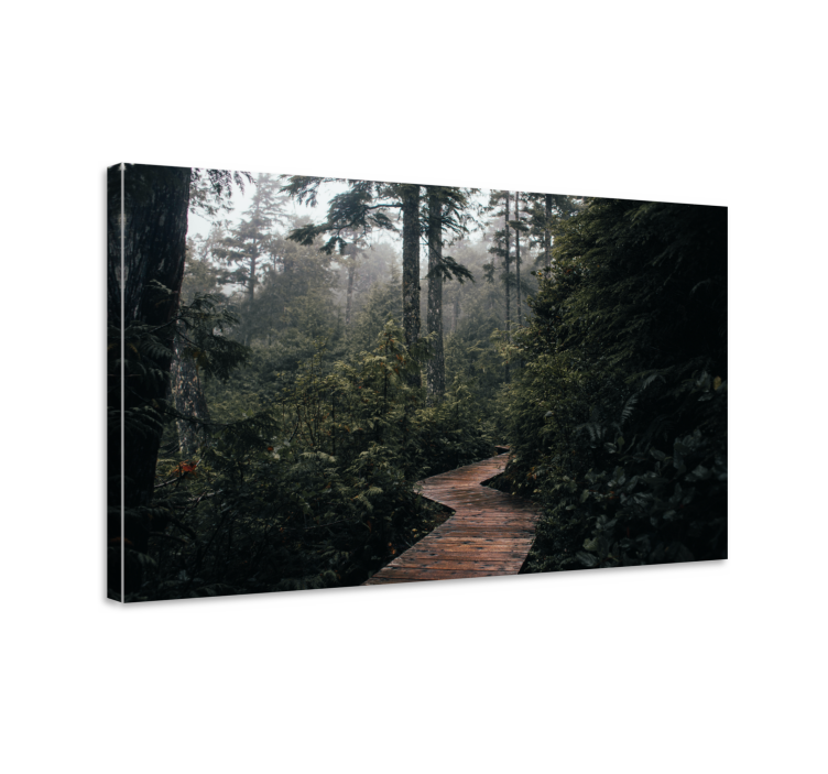 Landscape canvas wooden pathway journey - TenStickers