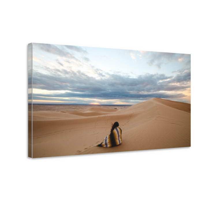 Desert Solitude landscape canvas - TenStickers
