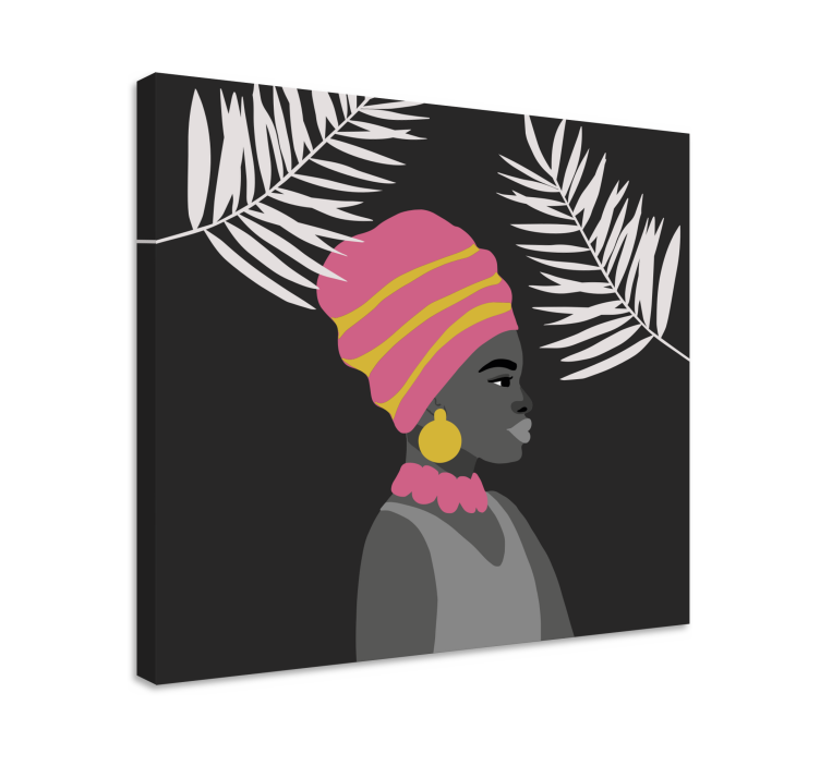 People canvas of an elegant black woman - TenStickers
