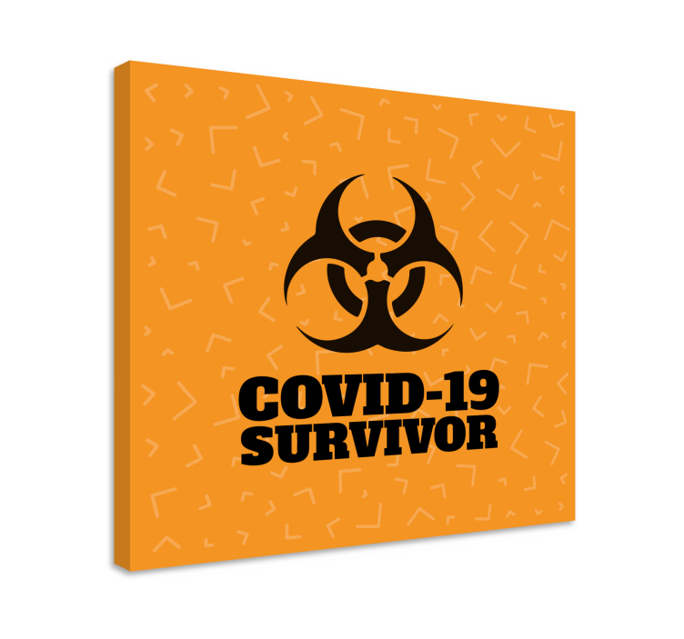 Quote canvas survivor statement - TenStickers