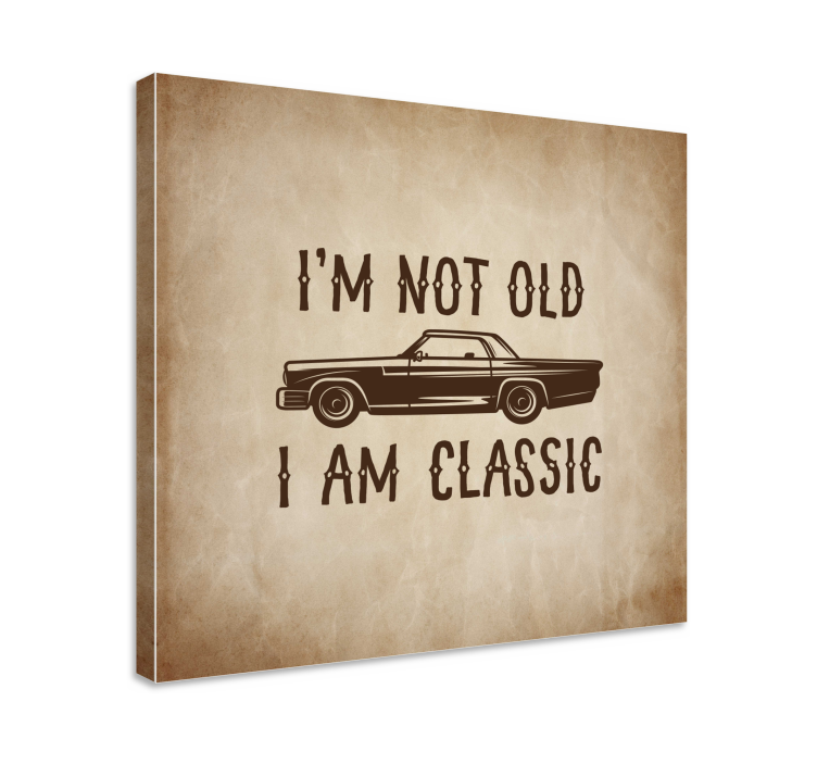 Sports canvas art - classic car wisdom - TenStickers