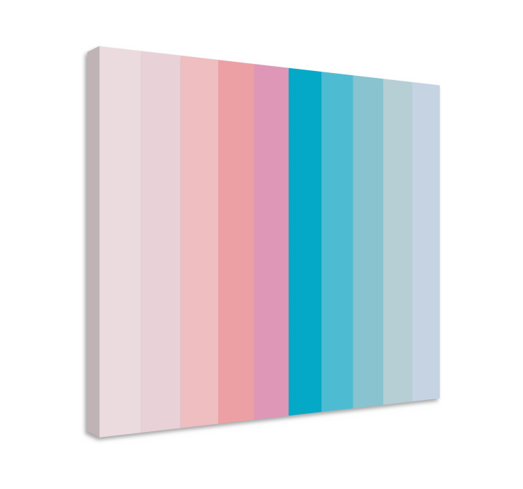 Pastel colors shades block bedroom wall prints - TenStickers
