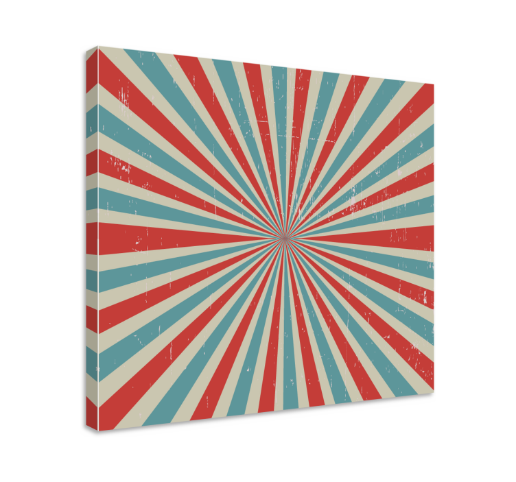 Abstract wall art 1 radiating pattern art - TenStickers