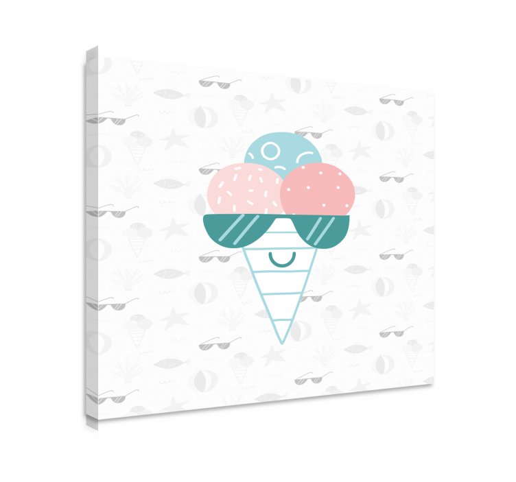 Sports canvas art ice cream indulgence - TenStickers