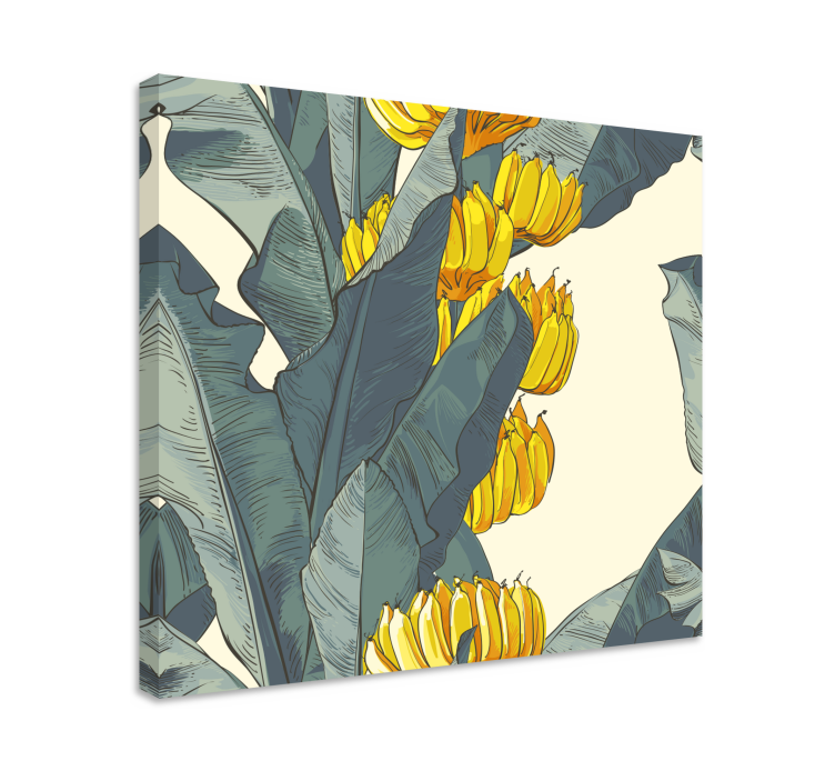 Flowers canvas tropical flower design - TenStickers