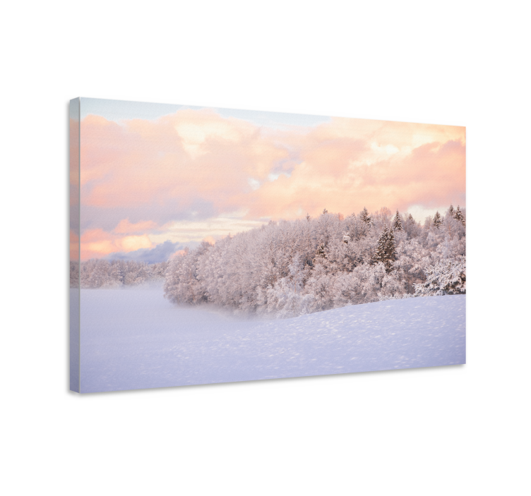 Landscape canvas winter serenity - TenStickers