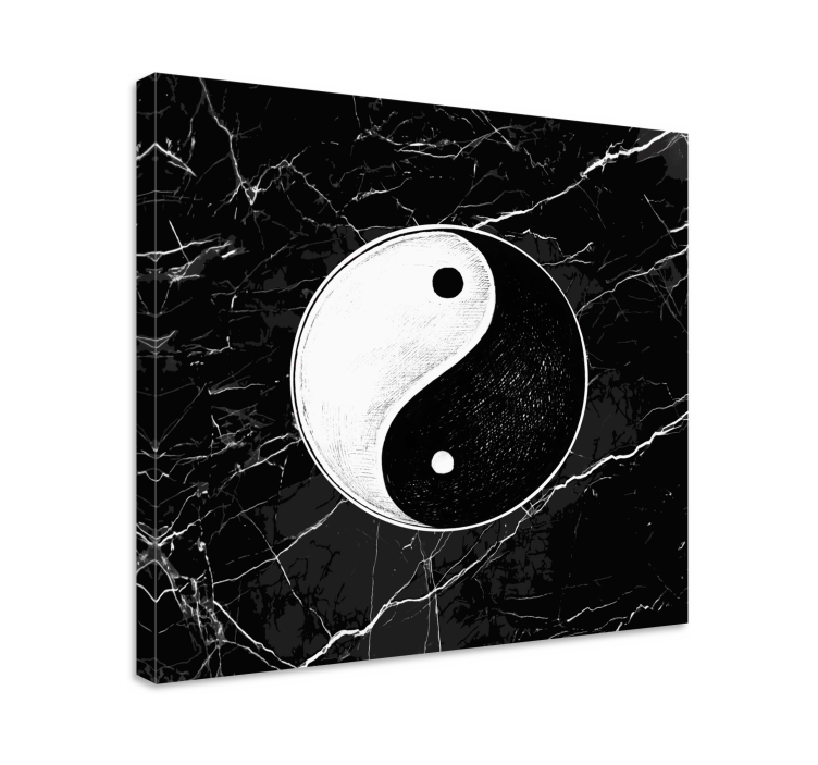 Zen canvas art yin yang design - TenStickers