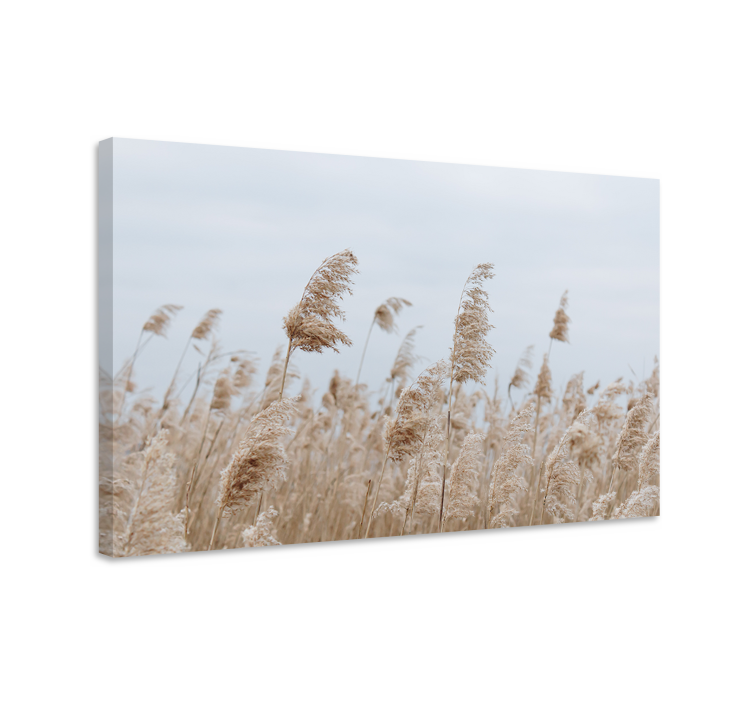 Flowers canvas soft grass whisper - TenStickers