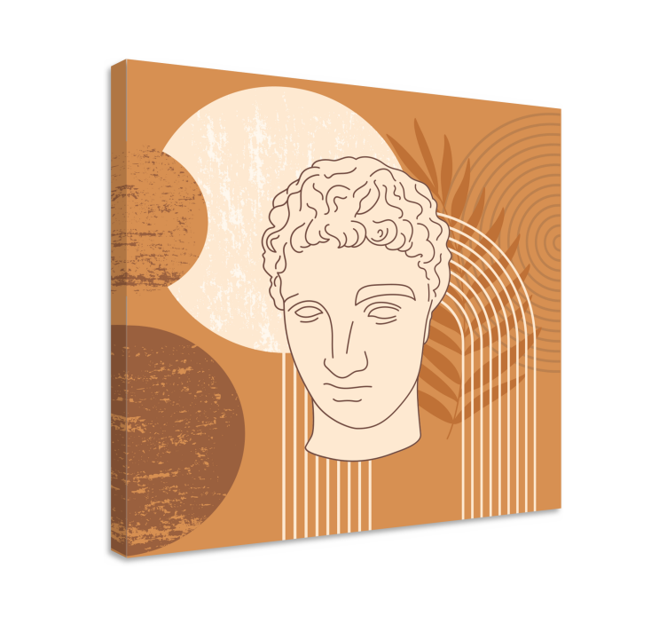 Abstract wall art 1 classical sculpture head - TenStickers