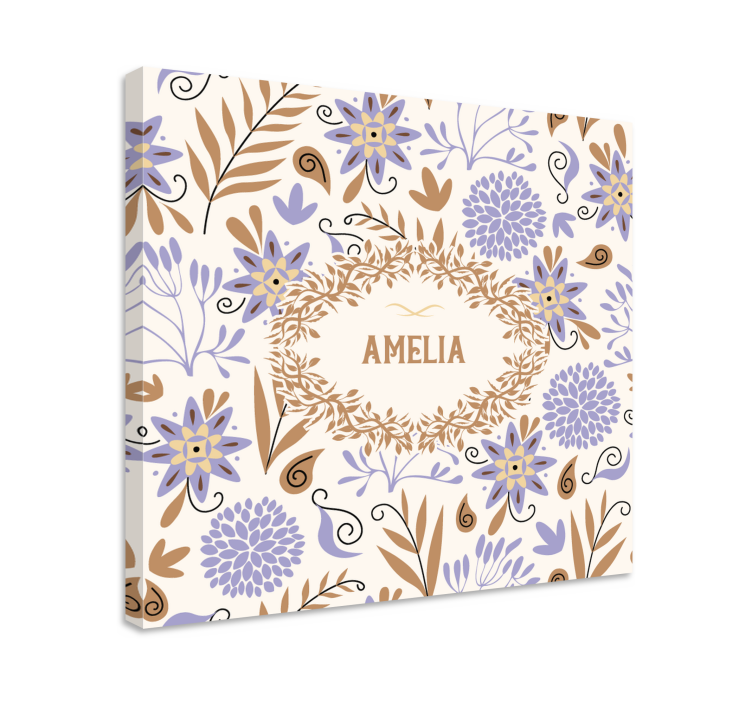 Flowers canvas floral blossom art print - TenStickers