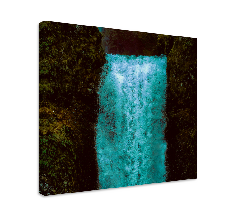 Landscape canvas of majestic waterfall cascade - TenStickers