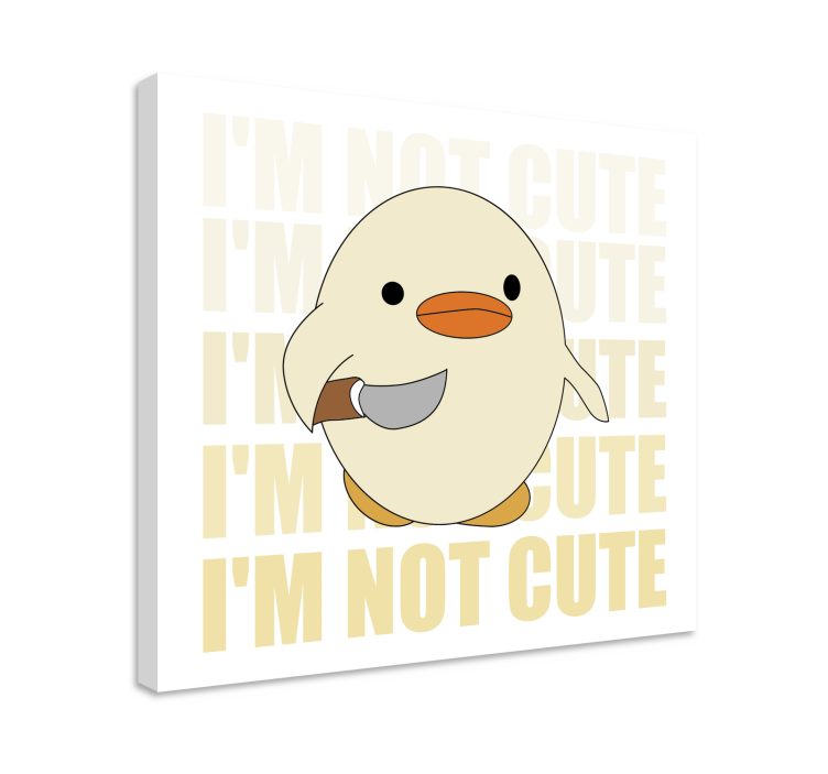 Cat wall art cute duck design - TenStickers